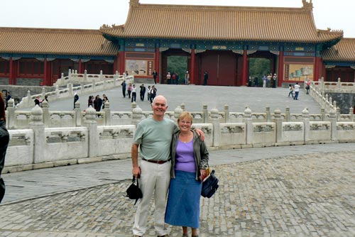 Patricia and Alan at the Forbidden City