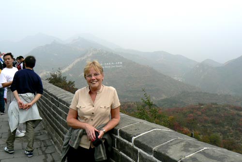 Patracia at the Great Wall