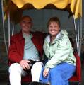 In a bycycle rickshaw at the Hutongs